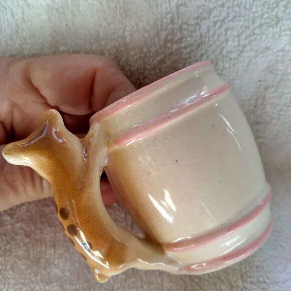 Drink More Juice fox handle childs cup 2 1/2" tall with deer - Picture 4 of 8